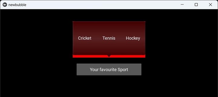 kivy bubble menu