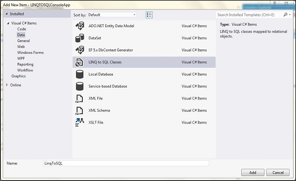 linq sql 2