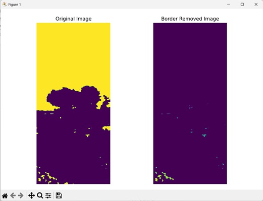 removing bordered labeled