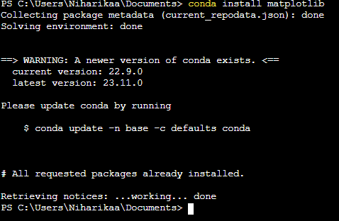 conda installation