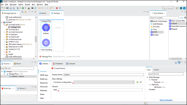 configuring the component