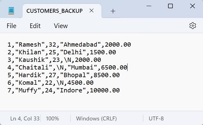 mysql export table into csv file image2