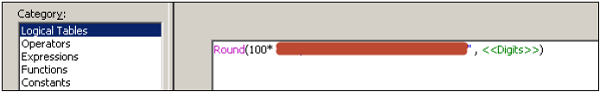 logical table category