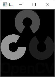 opencv logo greyscale