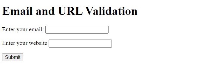 php form email url