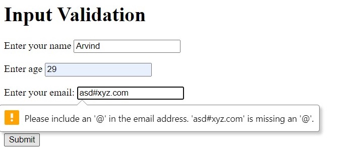 php form validation 2