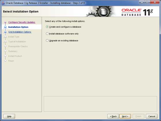 oracle install step2