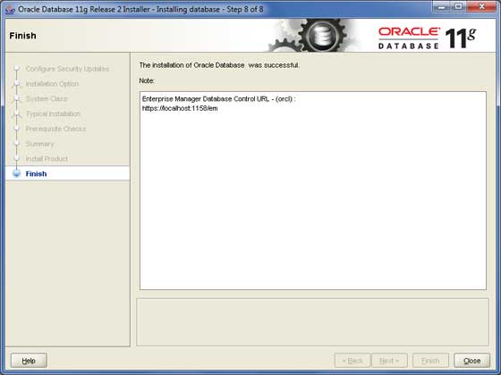 oracle install step8