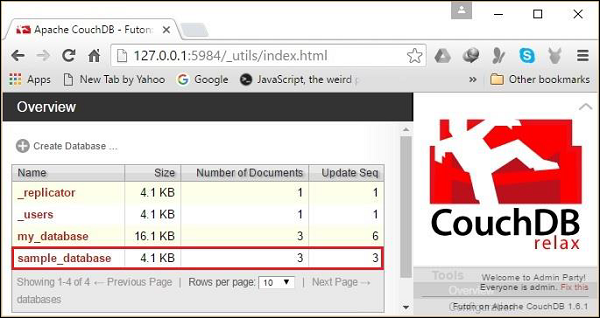 sample database