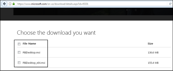 choose the download