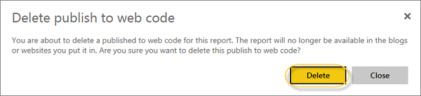 delete publish web code