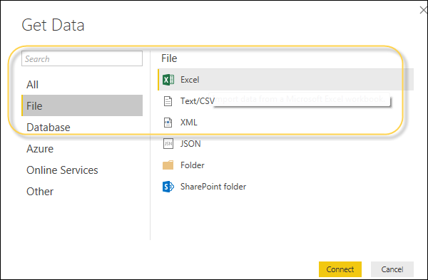 import excel file