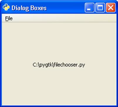 file dialog boxes