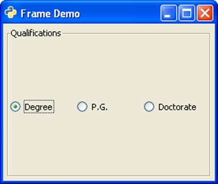 frame demo