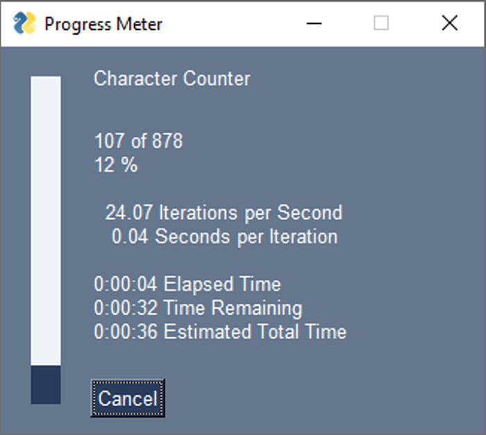 progress meter