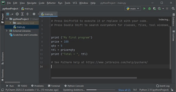 python project