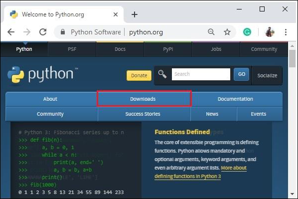 installing python