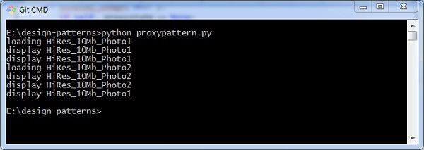 proxy pattern output