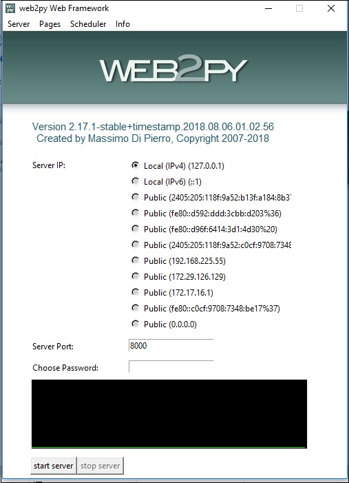 web2py framework