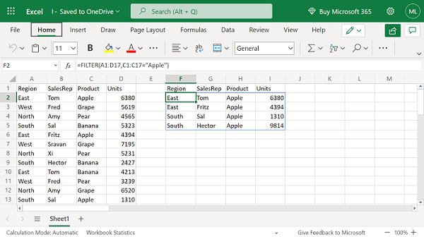 write dynamic array data