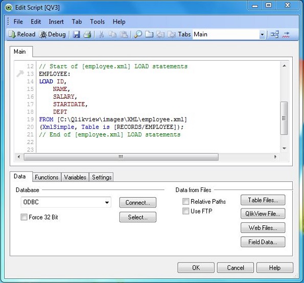 3 xml load script