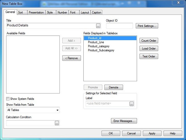 Incr load product details