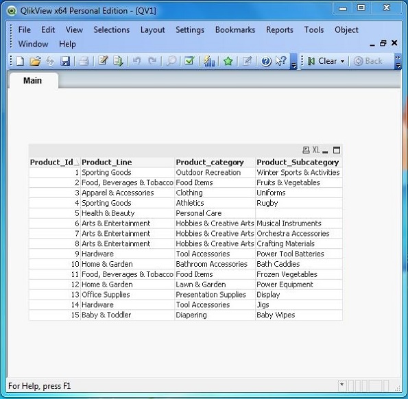 qvd file data table