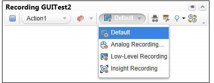 qtp choosing recording modes