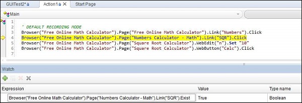 qtp debugging 2