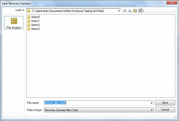 qtp recovery scenario 9