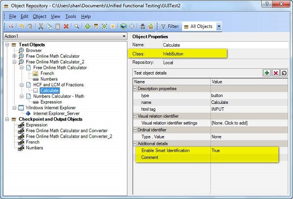 qtp smart identification 3