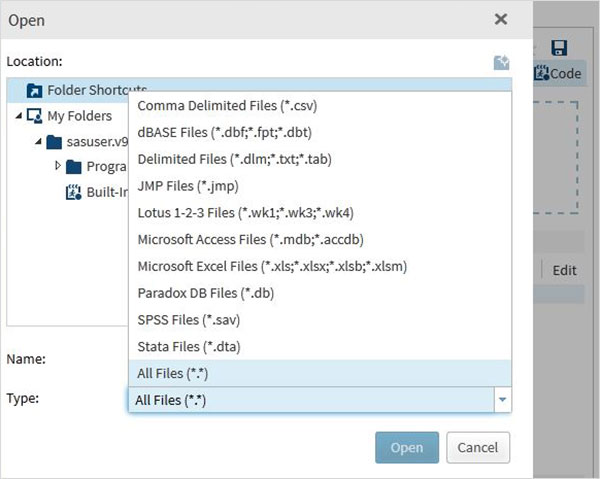 data sets 5 import files