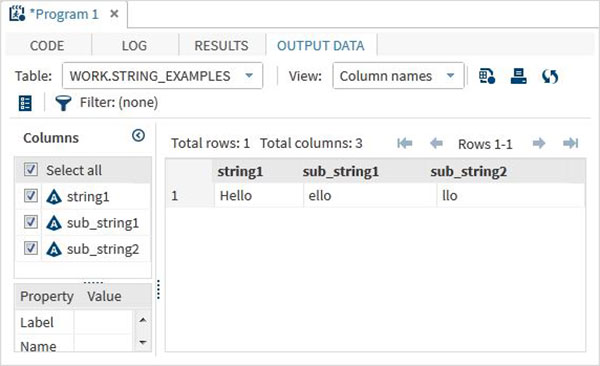 strings 2 substr