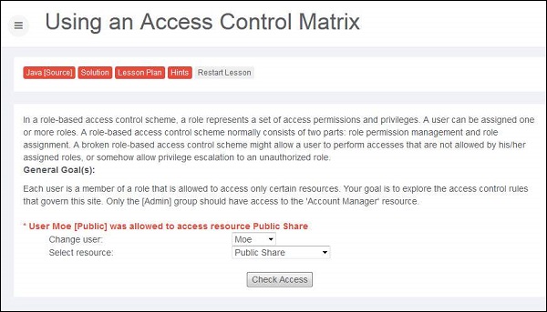 missing fn level access control1