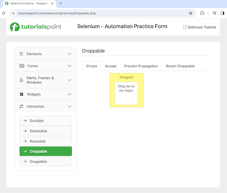 selenium action class 6