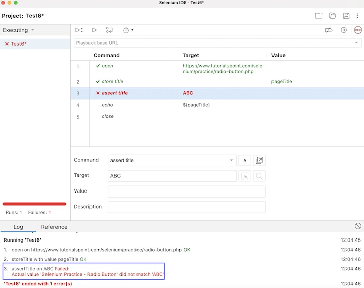 selenium assert verify 3