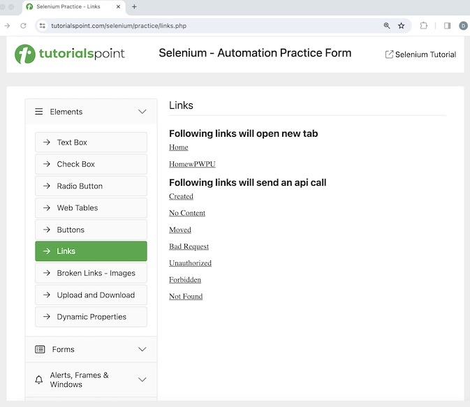 selenium assertions commands 1