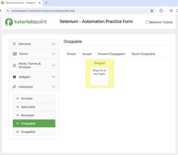 selenium drag and drop 2