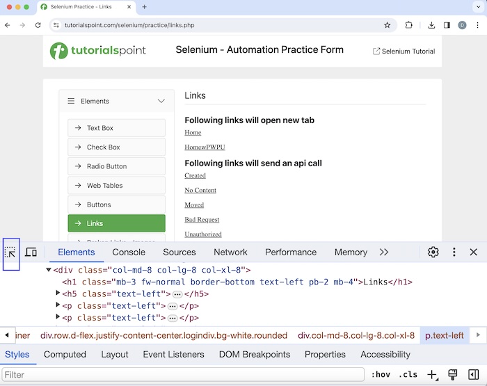 selenium handling 1