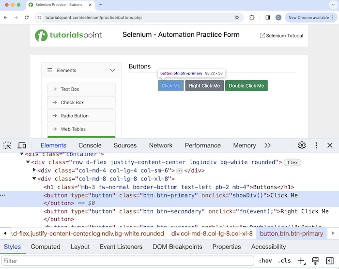 selenium handling forms 5