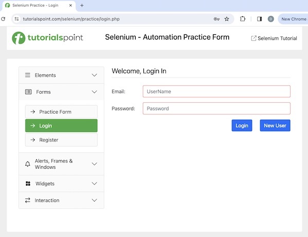 selenium handling forms 6