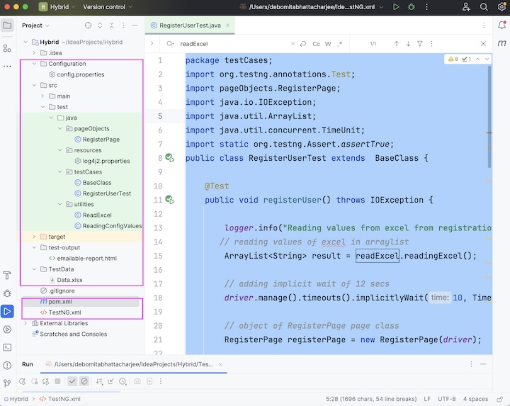 selenium hybrid driven framework 3