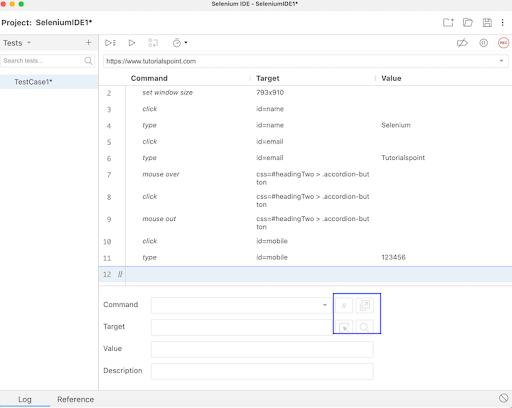 selenium ide creating script 15