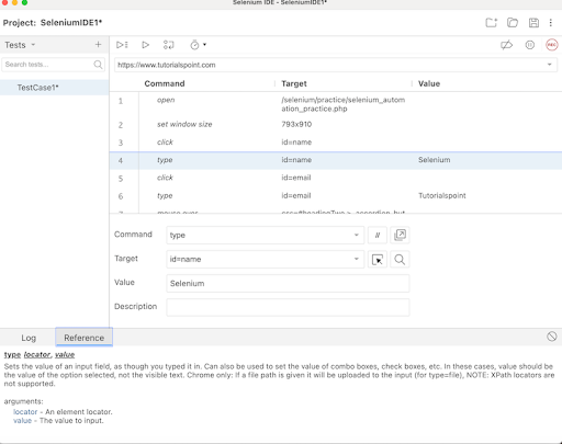 selenium ide creating script 18