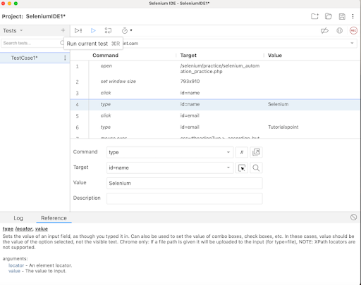 selenium ide creating script 20