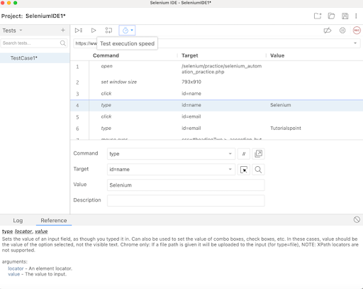 selenium ide creating script 23