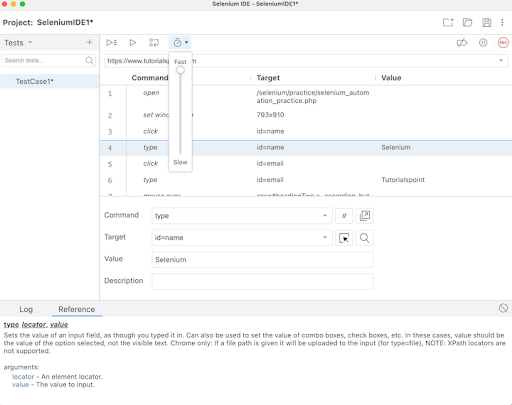 selenium ide creating script 24