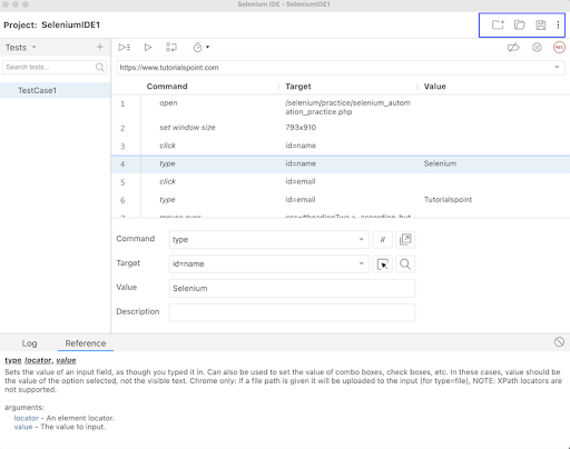 selenium ide creating script 25