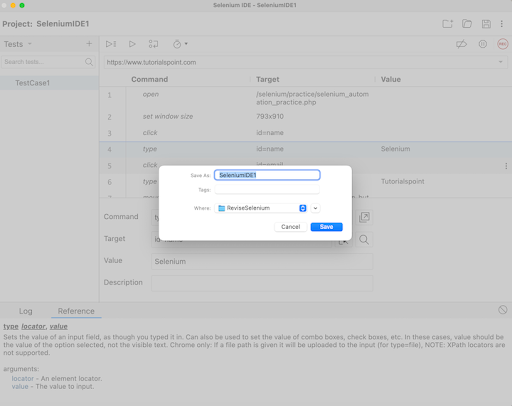 selenium ide creating tests 19