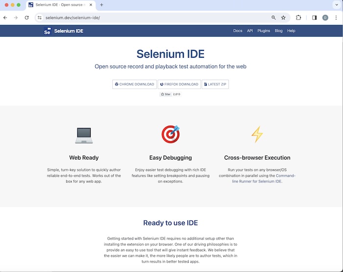 selenium ide installations 5